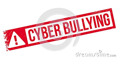 Cyber Bullying rubber stamp Vector Illustration