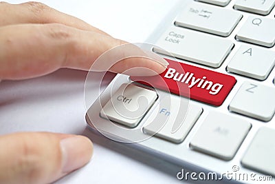 Cyber bullying Stock Photo