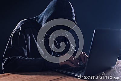 Cyber crime and computer virus concept Stock Photo