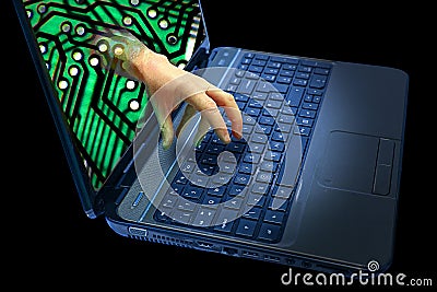 Cyber crime Stock Photo