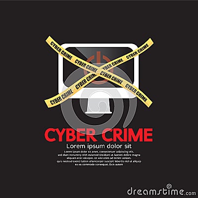Cyber Crime Concept. Vector Illustration