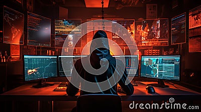 Cyber criminals using the dark web to exploit passwords and personal private info database Stock Photo
