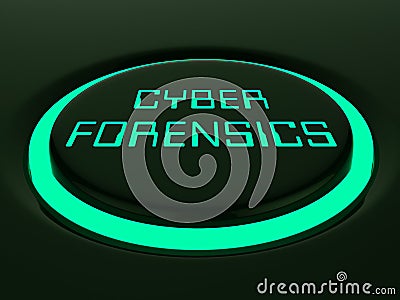 Cyber Forensics Computer Crime Analysis 3d Rendering Stock Photo
