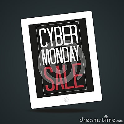 Cyber Monday Poster Vector Illustration