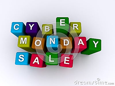 Cyber monday sale Stock Photo