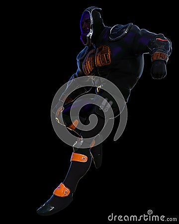 Cyber ninja cartoon Cartoon Illustration