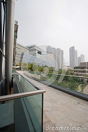 a Cyber port, hong kong. Harbor, built. 8 Oct 2006 Stock Photo