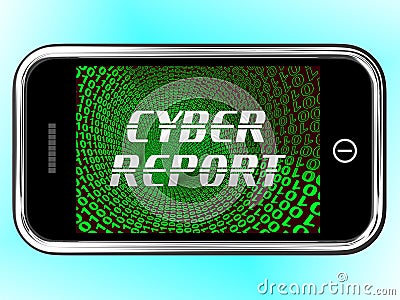 Cyber Report Digital Analytics Results 3d Rendering Stock Photo