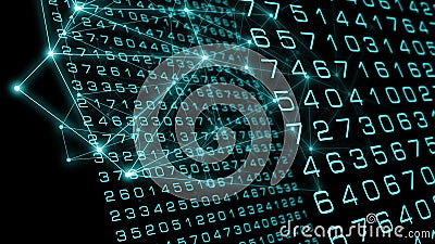 Cyber security blockchain global cyberattack Stock Photo