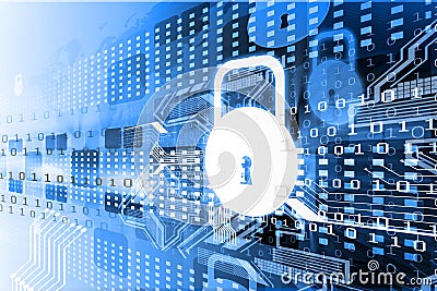 Cyber security concept Stock Photo