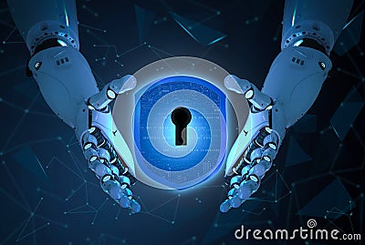 Cyber security concept Stock Photo