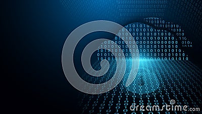 Cyber security and could computing network protection. Future cyber technology and Concept of business security system background Vector Illustration