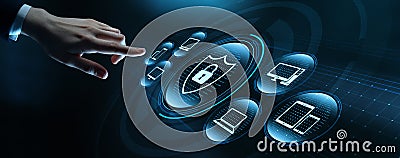 Cyber Security Data Protection Business Privacy concept Stock Photo