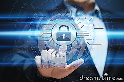 Cyber Security Data Protection Business Technology Privacy concept Stock Photo