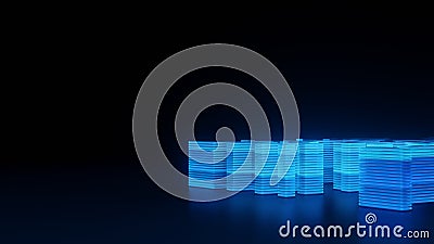 Cyber security database in shape of futuristic city. Abstract digital cyberspace with moving algorithms. Matrix technology decoder Stock Photo