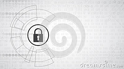 Cyber security and information or network protection. Future technology web services for business and internet project Vector Illustration