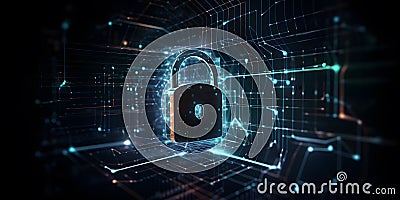Cyber Security Information Security Testing nine created with generative AI Stock Photo