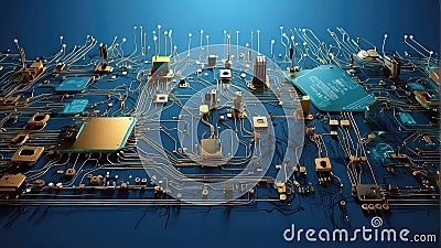Cyber security internet and network Stock Photo