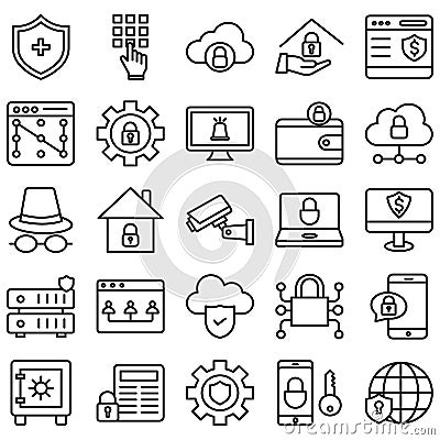 Cyber Security Isolated Isolated Vector icon which can easily modify or edits Vector Illustration