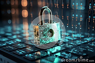 Cybersecurity essence User privacy, encryption, and secure internet access concept Stock Photo