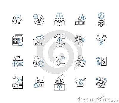 Cybersecurity line icons collection. Encryption, Firewall, Threats, Malware, Passwords, Hackers, Phishing vector and Vector Illustration