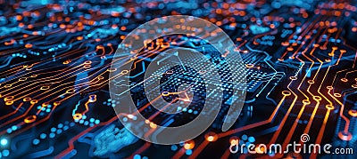 Cybersecurity simulations, biometric authentication, and quantum encryption protocols Stock Photo