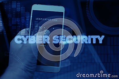 Cybersecurity wallpaper, Cybersecurity affects all areas of all companies, you have to know the most common words, BYOD, IOT, Stock Photo