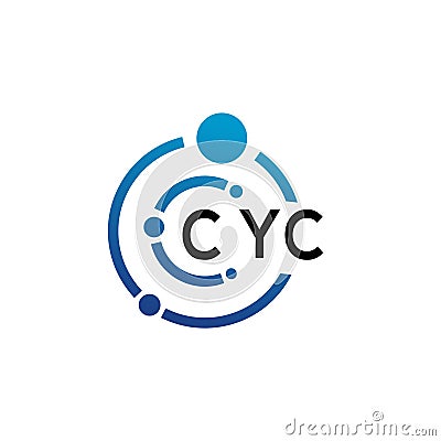 CYC letter logo design on white background. CYC creative initials letter logo concept. CYC letter design Vector Illustration