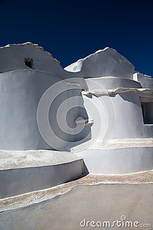 Cyclades, Greece. Amorgos island, old village organic architecture Stock Photo