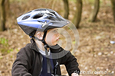 Cycle helmet Stock Photo