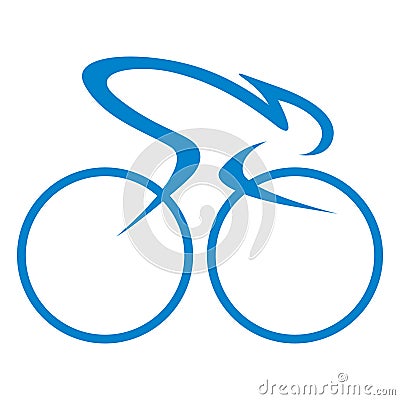 Cycle Race graphic design logo or icon Stock Photo