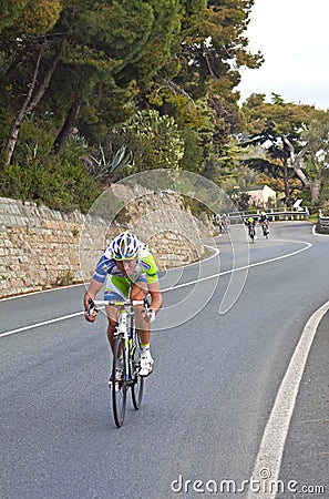 Cycle race from Milano to San Remo Editorial Stock Photo