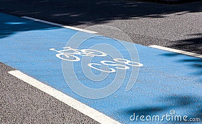 Cycle Superhighway in Central London Stock Photo