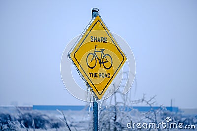 Cycle traffic sign Stock Photo