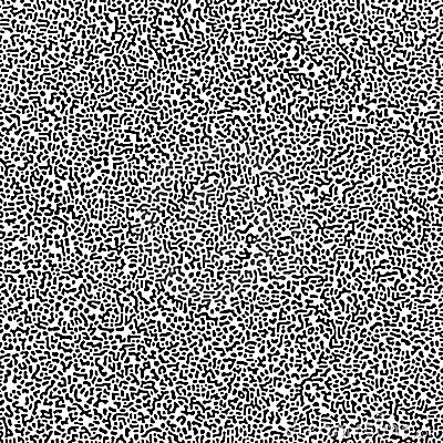 Cyclic Symmetric Multiscale Turing Pattern. Monochrome texture Vector Illustration
