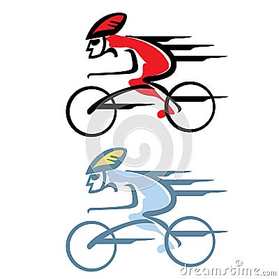 Cycling Cartoon Illustration