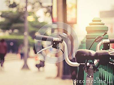 Cycling City ride Bicycle urban lifestyle Transportation Stock Photo