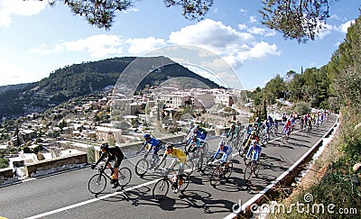 Cycling near valldemossa Editorial Stock Photo