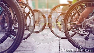 Cycling race, biking abstract Stock Photo