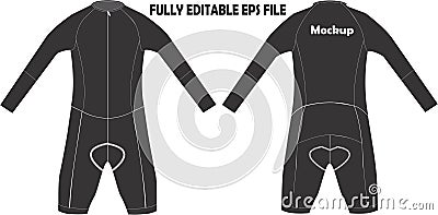Cycling Suit Mock ups illustration Vector Vector Illustration