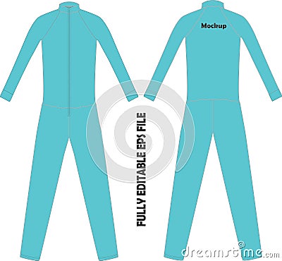 Cycling Suit Mock ups illustration Vector Vector Illustration