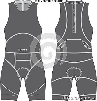 Cycling Suit Mock ups illustration Vector Vector Illustration