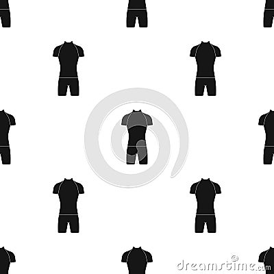 A cycling suit for riding a bicycle. Clothes cycling.Cyclist outfit single icon in black style vector symbol stock Vector Illustration