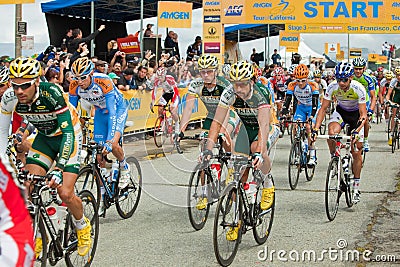 Cycling Tour of California Editorial Stock Photo