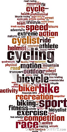 Cycling word cloud Vector Illustration