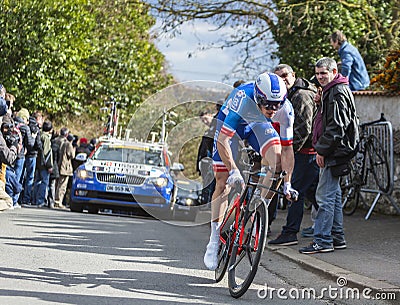 The Cyclist Arnaud Demare - Paris-Nice 2016 Editorial Stock Photo