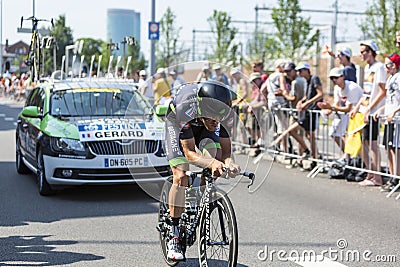 The Cyclist Arnaud Gerard - Tour de France 2015 Editorial Stock Photo