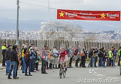 The Cyclist Borut Bozic - Tour de Catalunya 2016 Editorial Stock Photo
