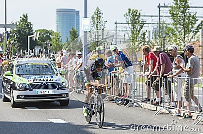 The Cyclist Brice Feillu - Tour de France 2015 Editorial Stock Photo