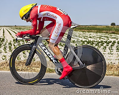 The Cyclist Christophe Le Mevel Editorial Stock Photo